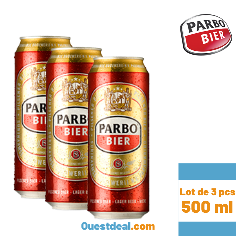 Lot de 3 Bière PARBO de 500 ml