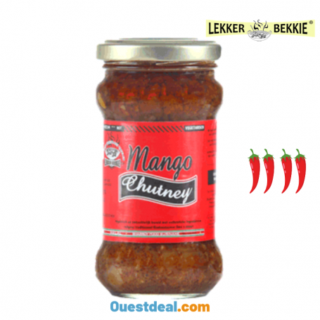 Lekker bekkie Condiment de piments mangue 290 ml