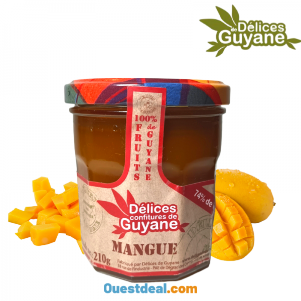 Confitures mangue délices de Guyane 210 g