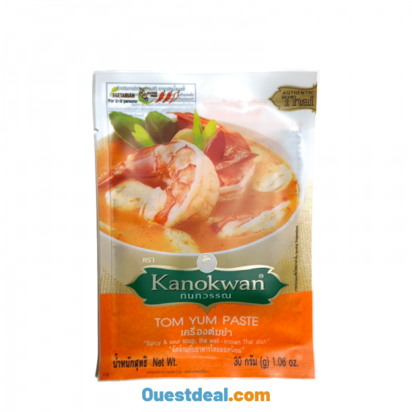 Pâte saveur crevettes Tom Yum Kanokwan pour soupe 30 g
