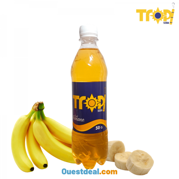 Tropi Soda Banane l'Esprit de la Guyane dans une Bouteille de 50 cl