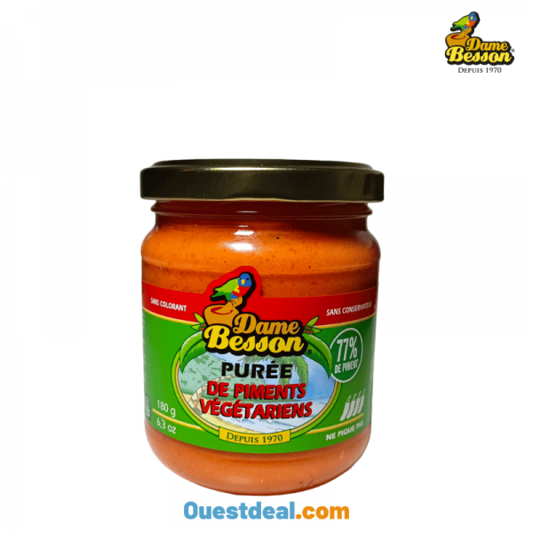 Purée de Piments Végétariens Dame Besson 180 g