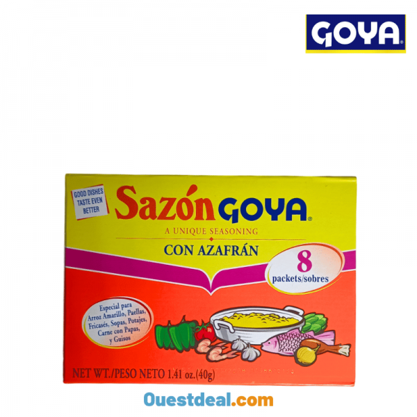 Sazón Goya Con Azafrán 8 sachets individuels 40 g