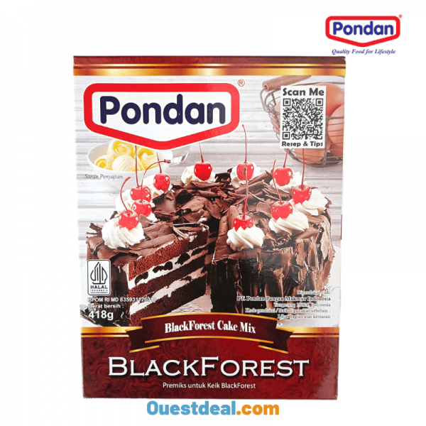 Préparation Gâteau Black Forest Pondan 418g