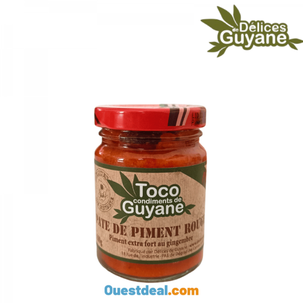 Pâte de Piment Rouge délices de Guyane 100g