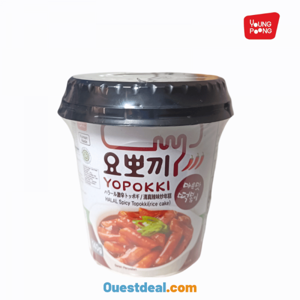 Yopokki Tteokbokki épicé Bâtonnets de riz Coréen 140 g