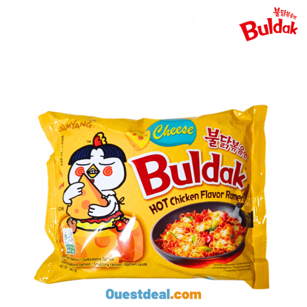 Nouilles au fromage Buldak Hot Chicken Ramen 140 g