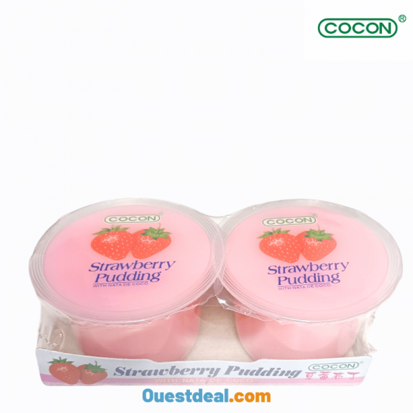 Pudding à la Fraise avec Nata de Coco 2 pcs