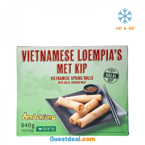 Loempia's vietnamiens au poulet 12 pièces