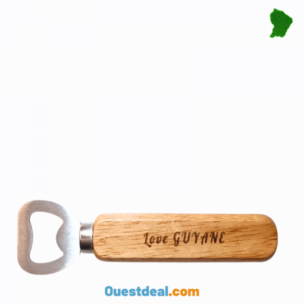 Coffret cadeau décapsuleur en bois Love Guyane