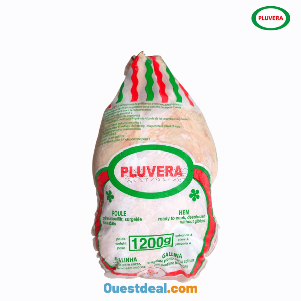 Poule prête à bouillir surgelée Pluvera 1200 g