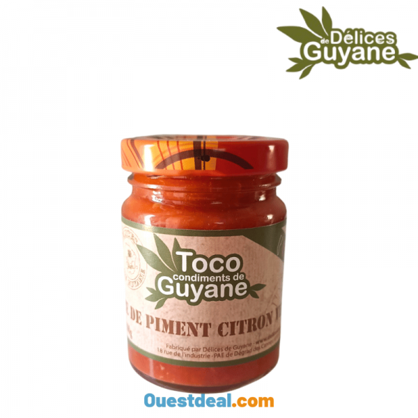 Purée de Piment Citron Vert Délice de Guyane100 g