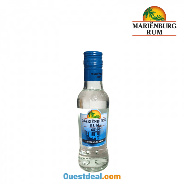 Marienburg Rhum 65% Overproof Rum, 20 cl.