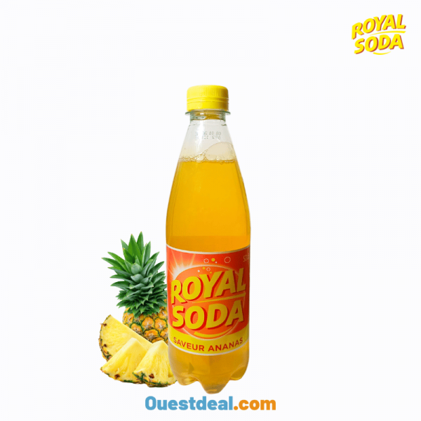 Royal Soda Ananas, boisson gazeuse exotique 50 cl