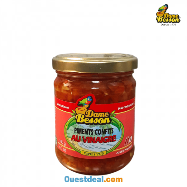 Piments Confits au Vinaigre Dame Besson 180 g