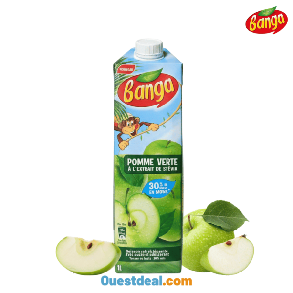 Banga Pomme Verte à l’extrait de Stévia 1 L
