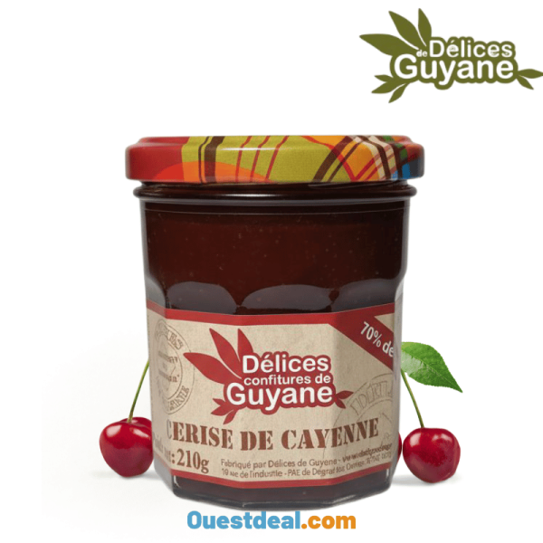 Confiture de Cerises de Cayenne Délices de Guyane 210 g