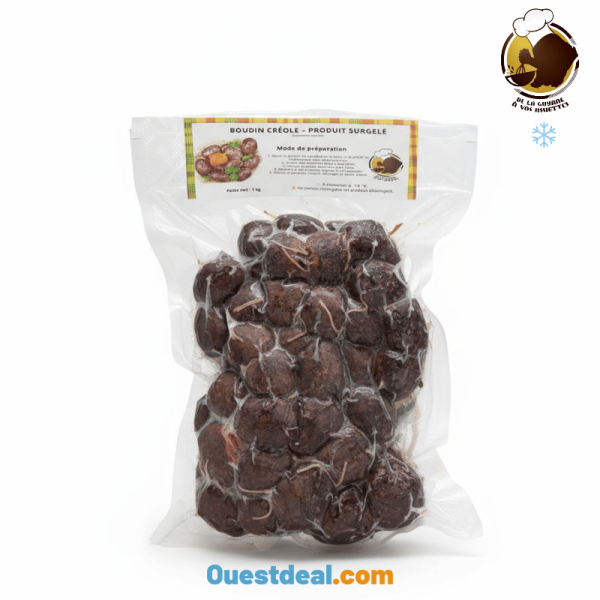 Boudin Créole porc Surgelé De la Guyane à Vos Assiettes 1 kg