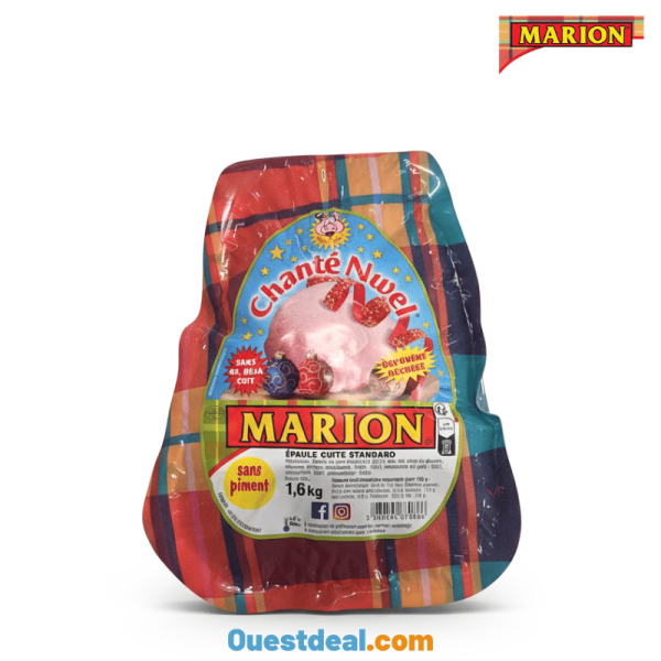 Épaule cuite Marion Chanté Nwèl 1,6 kg - Sans piment