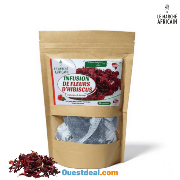 Infusion de Fleurs d’Hibiscus – Bissap Naturel 20 sachets