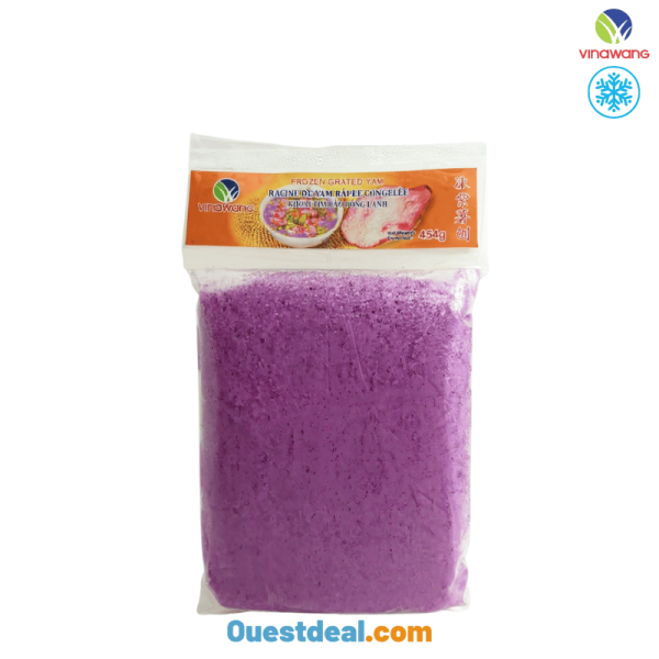 Racine de yam violet râpée congelée 454 g