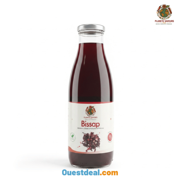 Jus de Bissap boisson d’Hibiscus Traditionnelle 1 L planète saveurs
