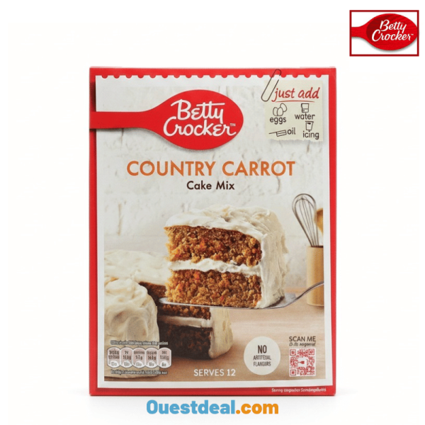 Betty Crocker Préparation gâteau américain Country Carrot Cake Mix 425 g