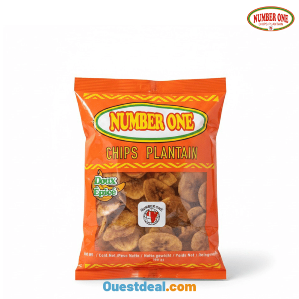 Chips Plantain Doux Épicé Number One 85 g