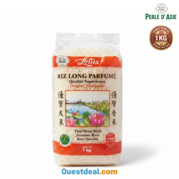 Riz Long Parfumé Lotus Thai Hom Mali 1 kg