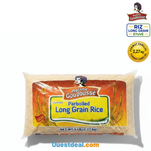 Riz Long Grain Étuvé Madame Gougousse 2,27 kg