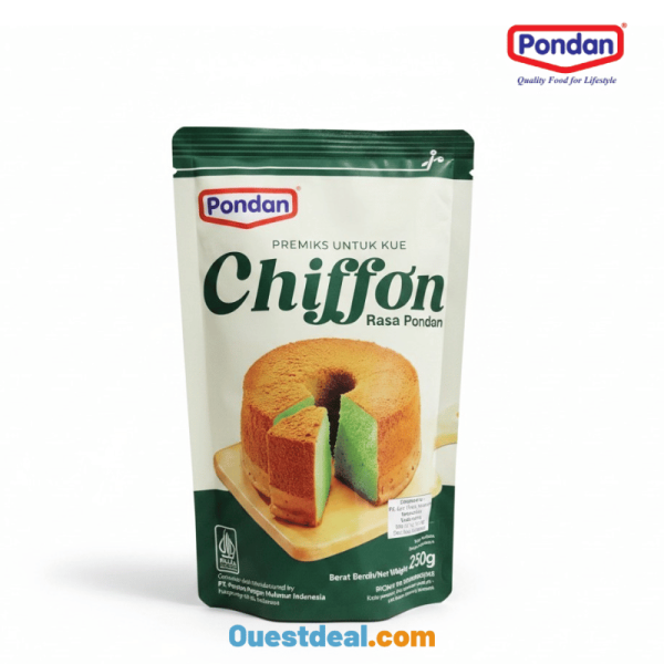 Chiffon au Pandan Pondan Préparation pour Gâteau 250 g