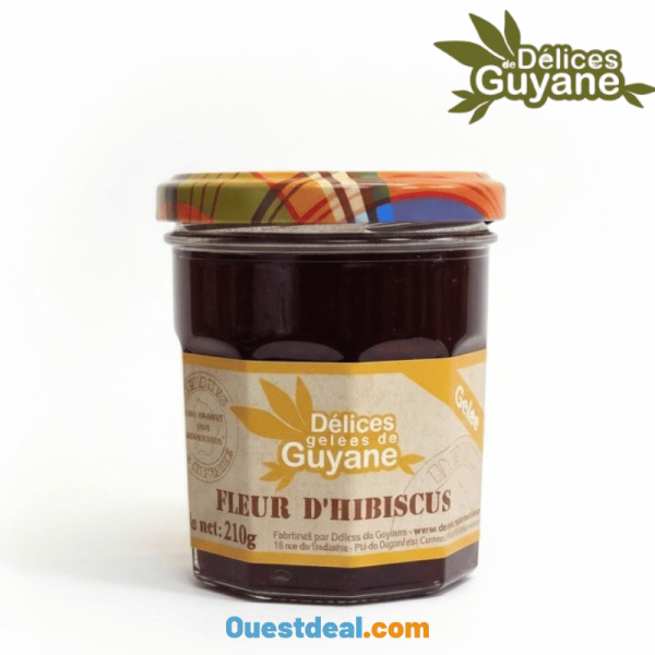 Gelée de Fleurs d’Hibiscus Délices de Guyane 210 g