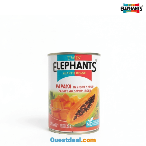 Papaye au sirop léger Twin Elephants 565 g