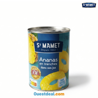 Ananas en tranches au jus...