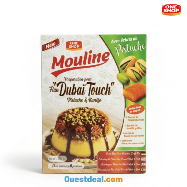 Préparation pour Flan Pistache & Kunëfe Mouline Dubai Touch 185 g