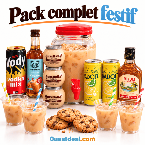Pack Cocktail Last Minute – Soirée entre Amis 18 pcs