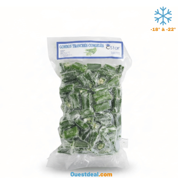 Gombos tranchés surgelés CStar 500 g