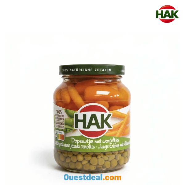 HAK Petits pois aux jeunes carottes 350 g