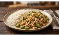 Recette Rijst Oker Mix Bakkeljauw – Riz au gombo et poisson salé surinamais