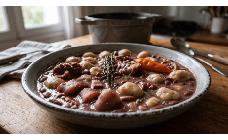 Recette Dombrés aux haricots rouges et queues de porc Marion – Recette antillaise