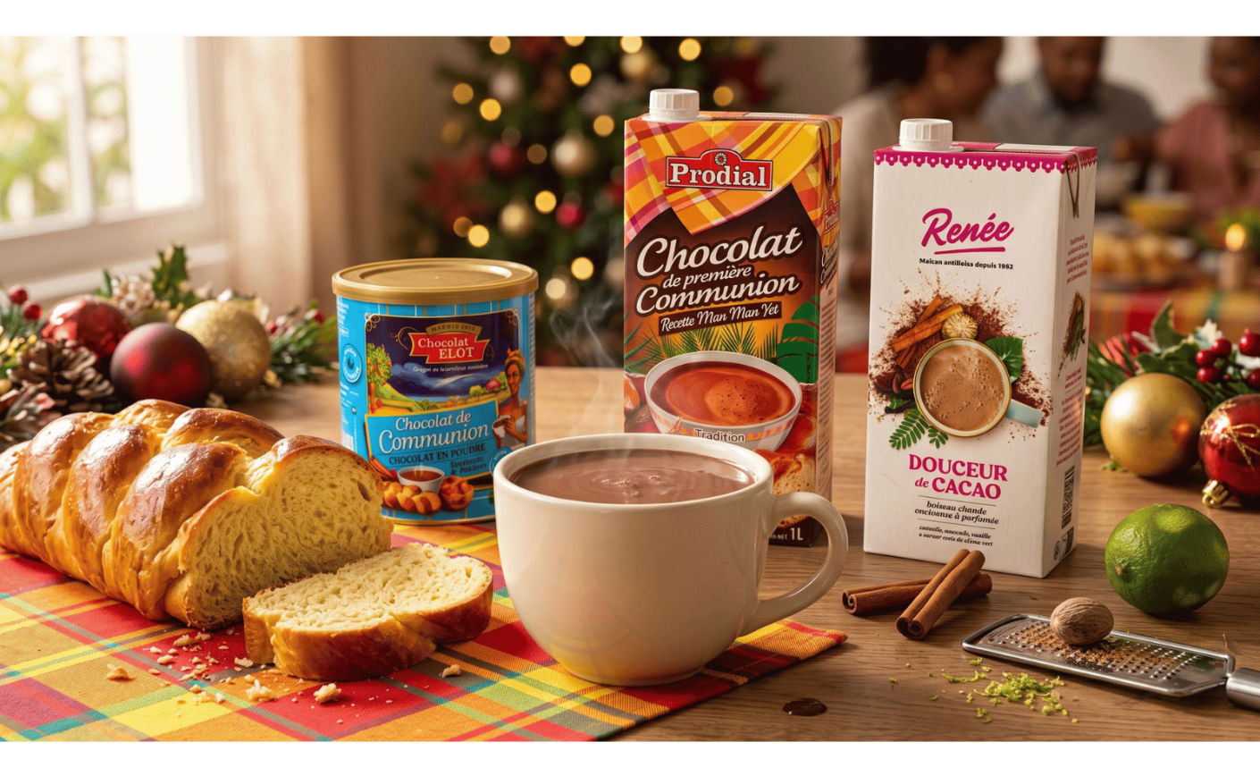 Chocolat de Communion antillais & pain au beurre – Recette traditionnelle de Noël